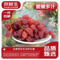 京鲜生 克伦生无籽红提4斤装 葡萄 提子 生鲜水果 源头直发 易掉粒