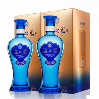 洋河 海之蓝 52度 浓香型白酒 480mL*4支装