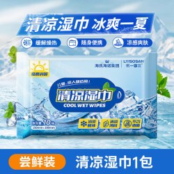 海氏海诺 清凉湿巾夏季冰感提神醒脑学生军训降温干爽止汗去味