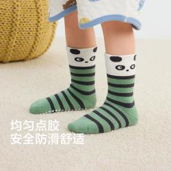 巴拉巴拉 防滑底胶加厚保暖全毛圈袜 三双装