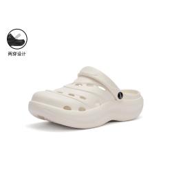 热风 户外两穿设计洞洞鞋海边包头拖鞋
