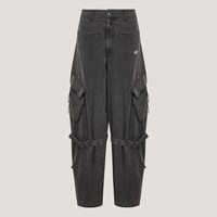 adidas 滔搏丨adidas阿迪达斯三叶草女子潮流工装风运动休闲长裤LF2322