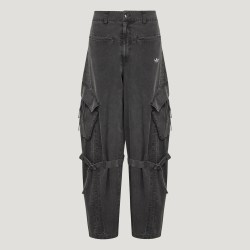 adidas 滔搏丨adidas阿迪达斯三叶草女子潮流工装风运动休闲长裤LF2322