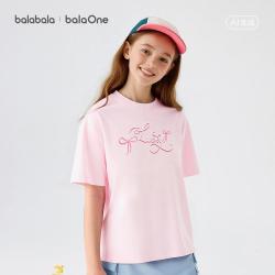巴拉巴拉 balaOne柔软亲肤女童短袖t恤2