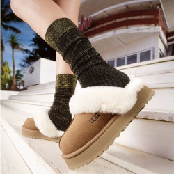 UGG 【毛毛鞋】经典厚底舒适包头休闲懒人勃肯可外穿拖鞋1122550