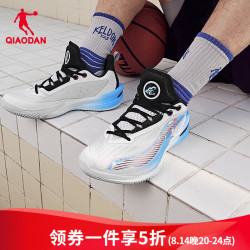 乔丹 篮球鞋男鞋风刃5.0春秋款低帮实战防滑减震耐磨战靴运动鞋男 乔丹白/黑色 39