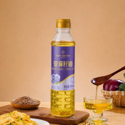 1号会员店 低温压榨亚麻籽油400ml亚麻酸压榨一级