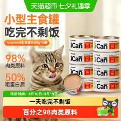 阿飞和巴弟 猫咪主食罐头icanmini全价主食成幼猫湿粮罐头