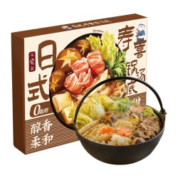 日食记 日式寿喜锅汤底料酱油火锅底料不辣200g烧料汁调味汁