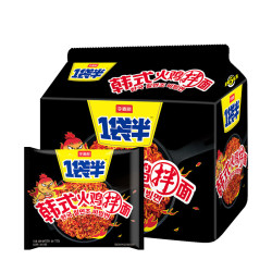 今麦郎 韩式火鸡面 拌面袋装 133g×5 追剧搭档