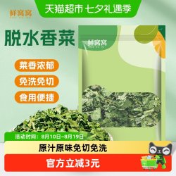 鲜窝窝 香菜干100g脱水香菜干香菜碎泡面伴侣蔬菜包干芫荽煲汤食材