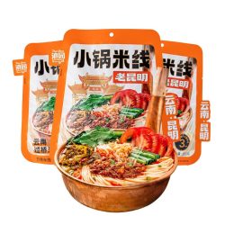 滇园 老昆明小锅米线333g*3袋 云南杂酱米线速食保鲜湿米粉螺蛳粉