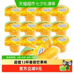 樱桃小丸子 芒果果冻100克*12杯儿童零食生日礼物