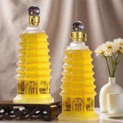 整箱2瓶山西特产45度露酒500ml*2瓶塔瓶口粮酒礼盒装送礼摆件酒