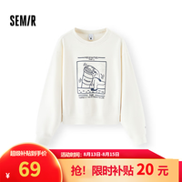森马 JUJU联名卫衣 奶白10501 L