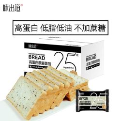 味出道 高蛋白质藜麦全麦面包低脂肪低油吐司健身代餐无糖精早餐食品零食