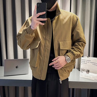 探锋鸟 男士工装夹克  卡其色 3XL