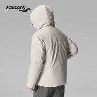 saucony 官方男户外运动休闲斜纹定位提花面料保暖羽绒服