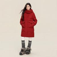 雪中飞 高充绒 90%绒 640+蓬松 冬季中长款加厚保暖羽绒服