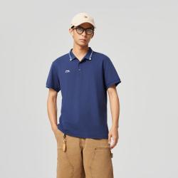李宁 POLO衫男轻盈亲肤舒适清爽短袖轻薄透气男装夏季运动衣