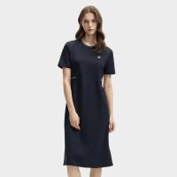 FILA 【抗紫外线】休闲防晒基础通勤针织短袖连衣裙