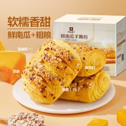 良品铺子 全麦椰香红豆卷整箱面包糕点营养早餐食品办公室休闲零食