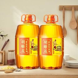 胡姬花 古法花生油 压榨一级食用油 4.5L*2桶