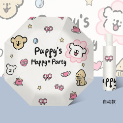 温诗欧 三折黑胶防晒晴雨伞