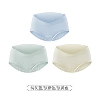嫚熙 孕妇内裤*3女怀孕早期中晚期月子专用纯棉抗菌低腰托腹大码短裤