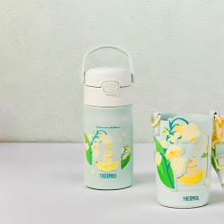 THERMOS 膳魔师 儿童水杯保温保冷杯吸管316L  350ml