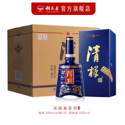 稻花香 清样 兼香型白酒 52度500ml 盒装 52%vol 500mL 4瓶 整箱