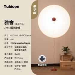 Tubicen 小红帽落地灯客厅高级感轻奢落地氛围灯卧室沙发旁边的灯