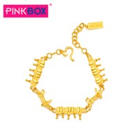 PINKBOX 娉饰珠宝黄金手链金手链女款999足金 钢琴音乐 品牌精选