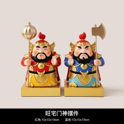 贝汉美 国潮文创门神摆件办公室桌面入户玄关装饰镇宅乔迁新居搬家礼物