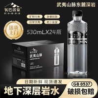 氧巴活泉 武夷山脉天然矿泉水530ml*24瓶纸箱装 深层岩水 办公会议饮用水