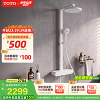 TOTO 恒温花洒MY5系列置物架按键家用浴室手持淋浴花洒套装MY5(05-E) 智能数显花洒奶白色TBW12480CVDX1X