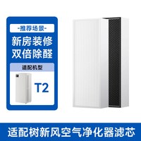 88VIP：倍想 适配树新风空气净化器滤芯T2全效除甲醛雾霾PM2.5复合过滤器