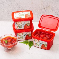 恬嘉果业 丹东冰点草莓红颜草莓新鲜99奶油草莓罐头零添加冰冻草莓