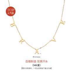 KKLUE 珠宝 Moment系列18K金刻字母项链项链女