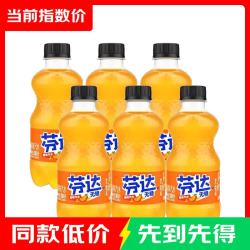 可口可乐 芬达无糖碳酸饮料 300ml*6瓶