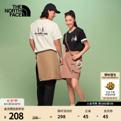 北面 短袖T恤男女同款户外休闲宽松圆领透气半袖上衣26春夏新品|8GVD JK3/宇宙黑