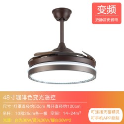 宸居 风扇灯新款餐厅吊扇灯家用一体客厅隐形卧室静音电风扇吊灯