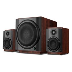 HiVi M80W 2.1声道 桌面 蓝牙 音箱 棕红色
