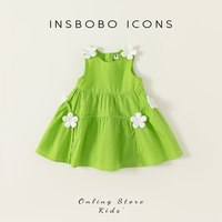 移动端：insbobo 女童连衣裙夏装童装2026新款小女孩洋气公主裙儿童裙子女宝夏款潮