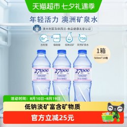 忘岁泉 新西兰原装进口 27000天然矿泉水 500ml