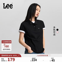 Lee 26夏天新品 小徽标Logo 女短袖polo衫  M