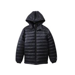 Champion 冬季男款带帽保暖棉服中长外套