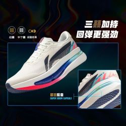 李宁 男子赤兔9ultra运动竞速训练跑步鞋学生减震回弹ARPW007-16。超值价。