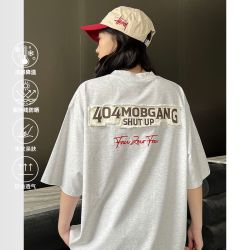 404MOBGANG 男士短袖T恤 刺绣冰感防晒