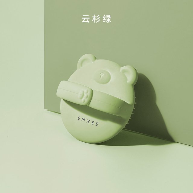 嫚熙 婴儿洗头刷硅胶宝宝去头垢用品搓澡新生儿童洗澡神器沐浴海棉